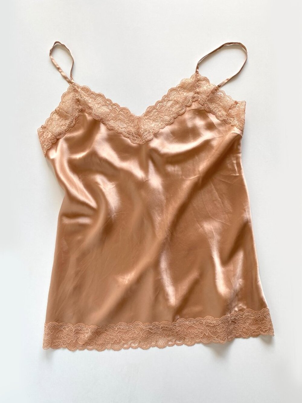 Intimissimi 100% Silk and Lace V-neck Top Size L - Picture 2 of 9